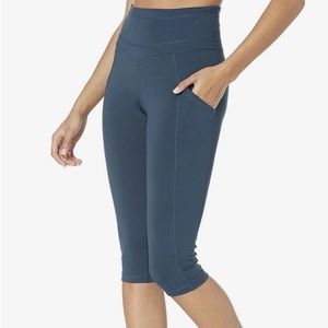 NWT Free People Stay Centered Crop Leggings, Large Deep Dive Anthropologie